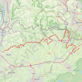 Blegny - Eynatten GPS track, route, trail