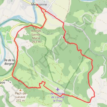 De Meyronne à Mayrinhac-le-Francal GPS track, route, trail