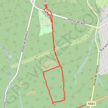 Bois seraing GPS track, route, trail
