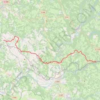 GR480 De Turenne aux Gorges de la Cère (Corrèze) GPS track, route, trail