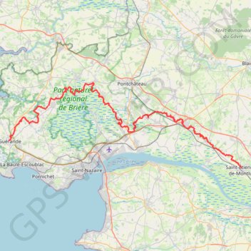 Saint Étienne-de-Montluc - Guérande GPS track, route, trail