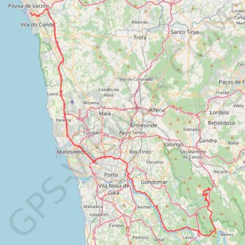 Rua dos Goivos to Sra. do Salto GPS track, route, trail