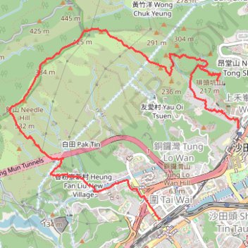 針山 GPS track, route, trail