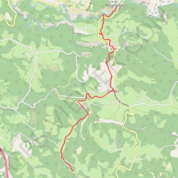 De Rocamadour à Carlucet GPS track, route, trail