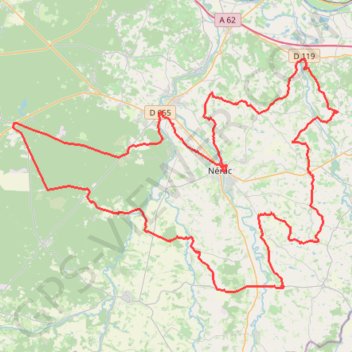 Circuit de la Reine Margot - Nérac GPS track, route, trail
