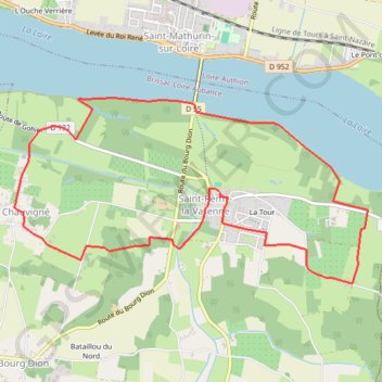 Boucle de la Loire - Saint-Rémy-la-Varenne GPS track, route, trail