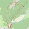 Vallon de La jarjatte, Forêt de Lus, Montagne de Clairet, Le Trabuech GPS track, route, trail