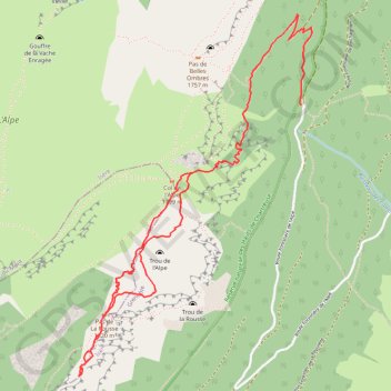 Autour du Pré de la Rousse, sur la frontière Dauphiné-Savoie GPS track, route, trail