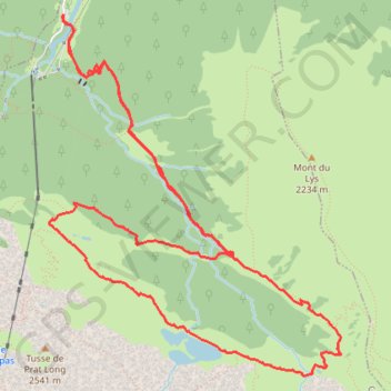 Lac vert GPS track, route, trail