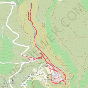 Minerve GPS track, route, trail