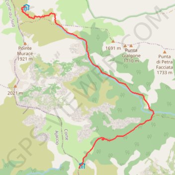 GR20 Onda-Petra Piana GPS track, route, trail