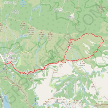 吊燈籠 GPS track, route, trail