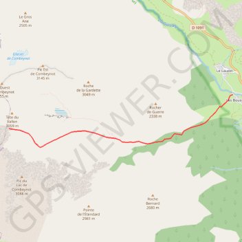 Brèche du Vallon de la Route GPS track, route, trail