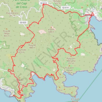Roses Cadaques Roses GPS track, route, trail