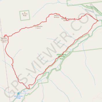 Big Slide Mountain Loop GPS track, route, trail
