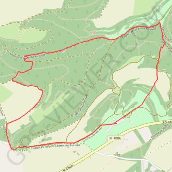 Combe à la serpent 1 GPS track, route, trail
