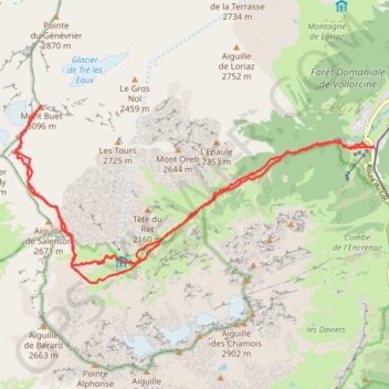Mont Buet GPS track, route, trail