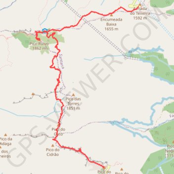 Taxera - Pico Ruivo - Pico Ariero GPS track, route, trail