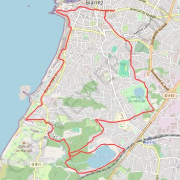 Biarritz Mouriscot GPS track, route, trail