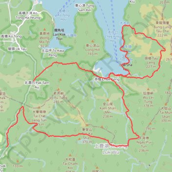 正坑秋楓東龍二輋沙頭左 GPS track, route, trail