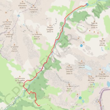 J5-Maljasset-Fouillouse GPS track, route, trail