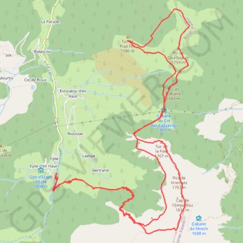 875 Cap de l'Empaillou GPS track, route, trail