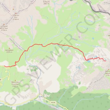 Alain prop - Vallon de Salse Morène Lacs morgon GPS track, route, trail