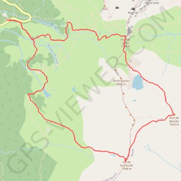 Tour du Cabanatous par les étangs de Labant et d'Alate GPS track, route, trail