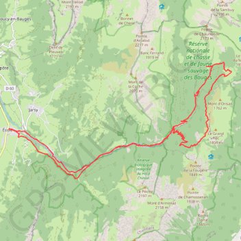 Col de la Fougère par le Haut du Four GPS track, route, trail