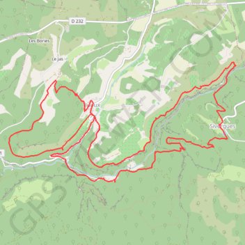 Les gorges de l'Aiguebrun (Sivergues - Buoux) GPS track, route, trail