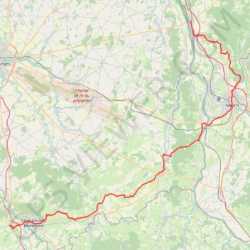 La Charité-sur-Loire - Orcenais GPS track, route, trail
