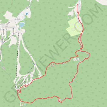 덕유산 칠봉코스 GPS track, route, trail