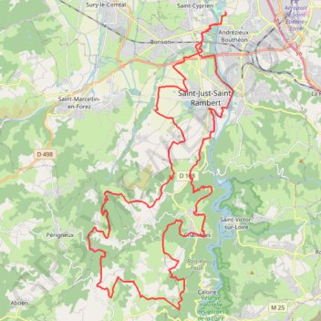 Envolée Verte - Andrézieux-Bouthéon GPS track, route, trail