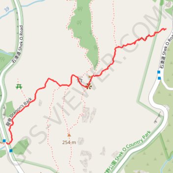 打石石澗 GPS track, route, trail