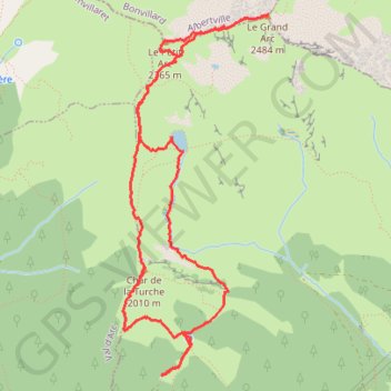 Grand Arc (Lauzière) GPS track, route, trail