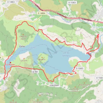 Cross triathlon du Salagou GPS track, route, trail