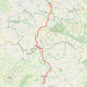La Vélo Francette : Flers - Domfront - Mayenne GPS track, route, trail