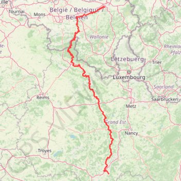 Trk1 Maas-Radweg GPS track, route, trail