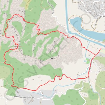 Rocher de Roquebrune, les Trois Croix GPS track, route, trail