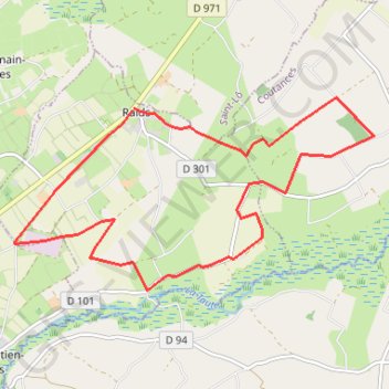 Raids (marais de Carantan) GPS track, route, trail