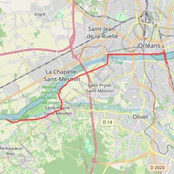 Bords de Loire GPS track, route, trail
