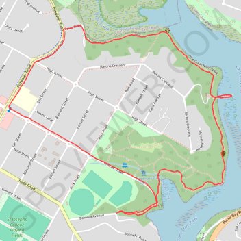 Hunters Hill - Boronia Park - Lane Cove River GPS track, route, trail