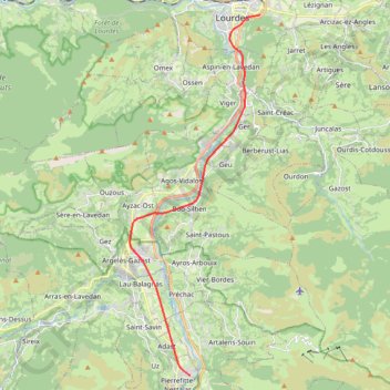 Voie Verte des Gaves GPS track, route, trail