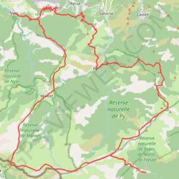 Tour des réserves Catalanes GPS track, route, trail