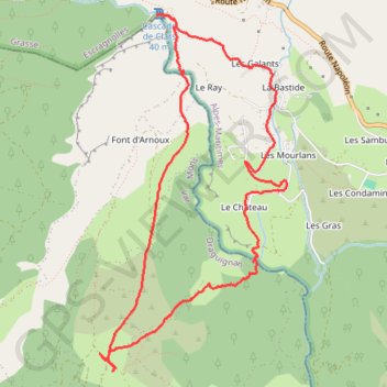 Cascade de Clars via l'Ubac de Brainée GPS track, route, trail