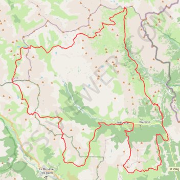 Tour du mont Thabor GPS track, route, trail