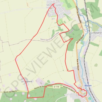 Le Vignoble de Beynes - Beynes GPS track, route, trail