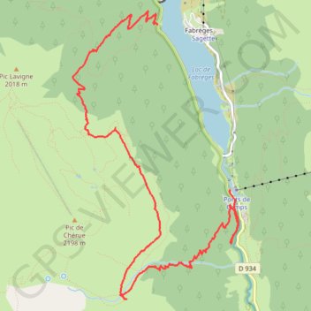 Cabane de Saoubiste - Chereue GPS track, route, trail