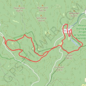 De la vallée de la Zorn Jaune au Urstein GPS track, route, trail