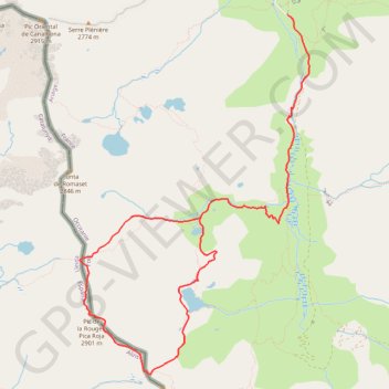 Le pic de la Rouge GPS track, route, trail